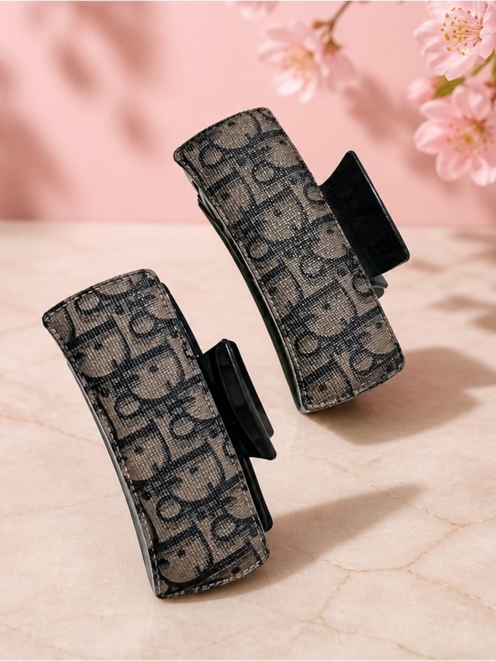 Brown and black Hair Claw Clips